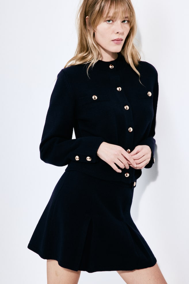 Вязаная юбка А-силуэта H&M, синий
Вязаная юбка А-силуэта H&M, синий