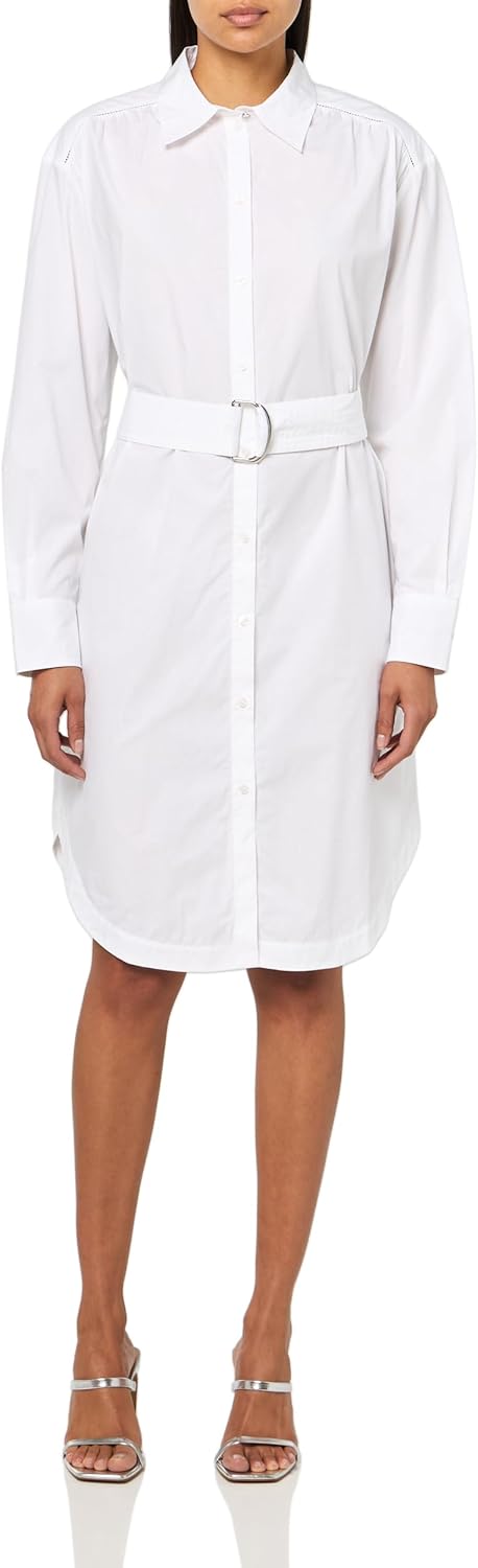 BOSS Женское платье-рубашка Delegant Poplin Midi, Brisk White
BOSS Женское платье-рубашка Delegant Poplin Midi, Brisk White