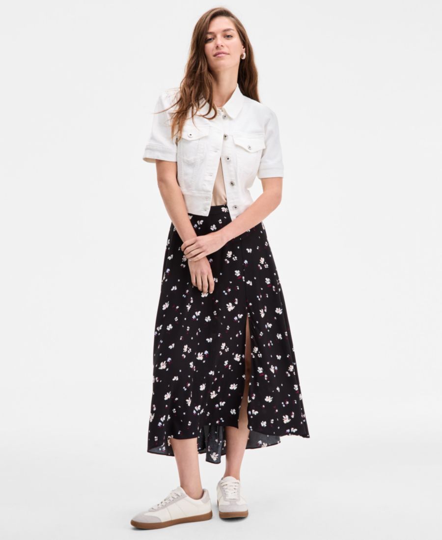 Женская миди-юбка с цветочным принтом и разрезом On 34th, Deep Black Combo
Женская миди-юбка с цветочным принтом и разрезом On 34th, Deep Black Combo