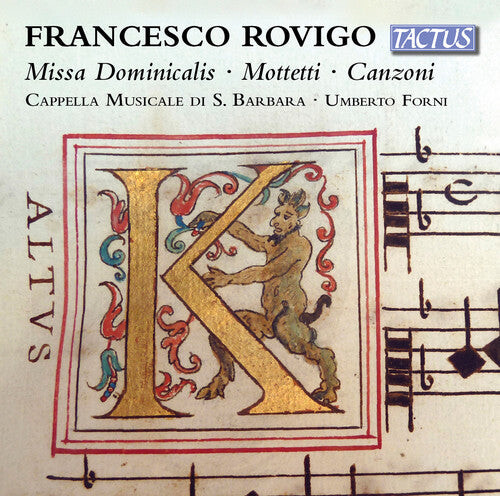 CD диск Rovigo / Cappella Musicale Di S. Barbara / Forni: Rovigo: Missa Dominicalis - Mottetti - Canzoni
CD диск Rovigo / Cappella Musicale Di S. Barbara / Forni: Rovigo: Missa Dominicalis - Mottetti - Canzoni