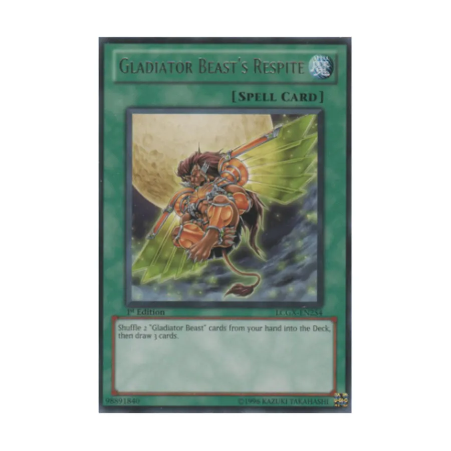 CCG Передышка зверя-гладиатора (редкий), Yu-Gi-Oh - Legendary Collection 2 - Singles
CCG Передышка зверя-гладиатора (редкий), Yu-Gi-Oh - Legendary Collection 2 - Singles