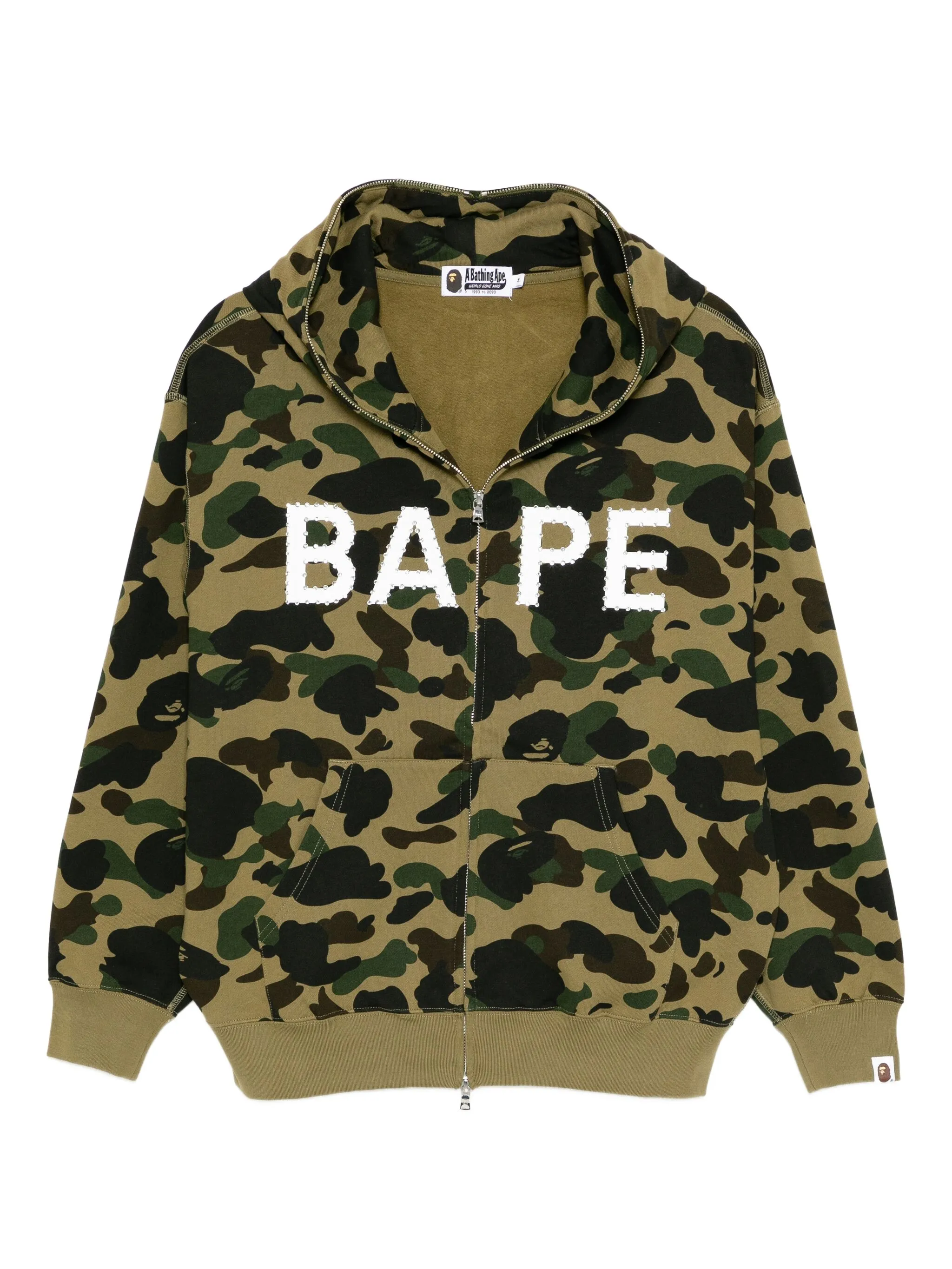 Худи с камуфляжным принтом A Bathing Ape, зеленый
Худи с камуфляжным принтом A Bathing Ape, зеленый