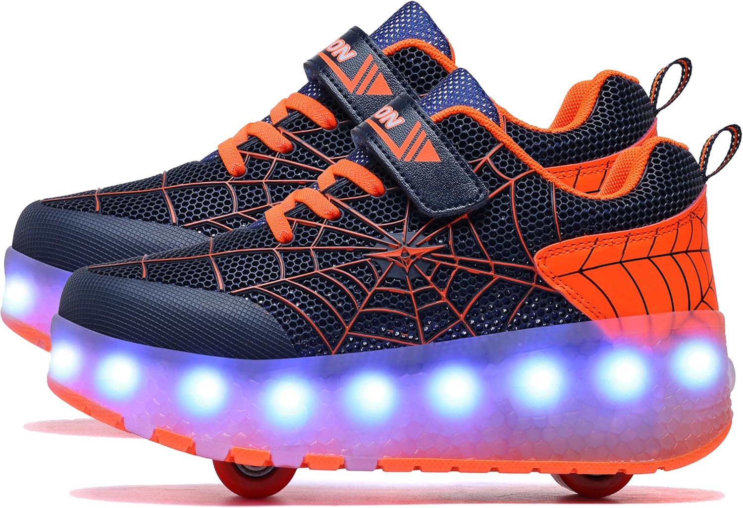 Детские роликовые кроссовки Aikuass с USB-подзарядкой и светящейся LED-подсветкой для мальчиков и девочек, черный/оранжевый
Детские роликовые кроссовки Aikuass с USB-подзарядкой и светящейся LED-подсветкой для мальчиков и девочек, черный/оранжевый