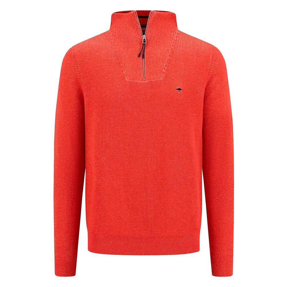 Свитер Fynch Hatton Fisherman half zip, красный 
Свитер Fynch Hatton Fisherman half zip, красный