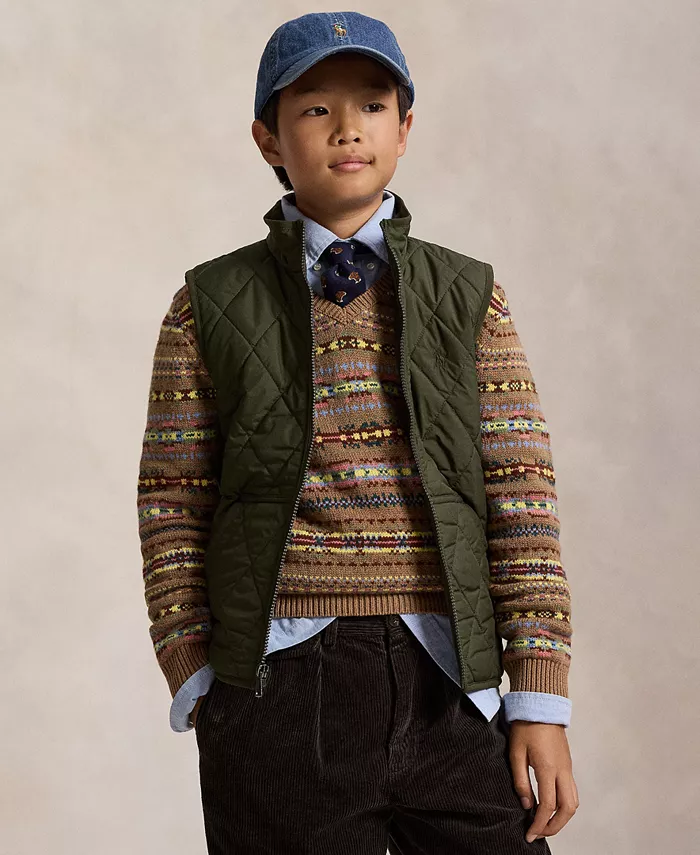 Утепленная стеганая безрукавка Big Boys с флисовой подкладкой Polo Ralph Lauren, зеленый
Утепленная стеганая безрукавка Big Boys с флисовой подкладкой Polo Ralph Lauren, зеленый