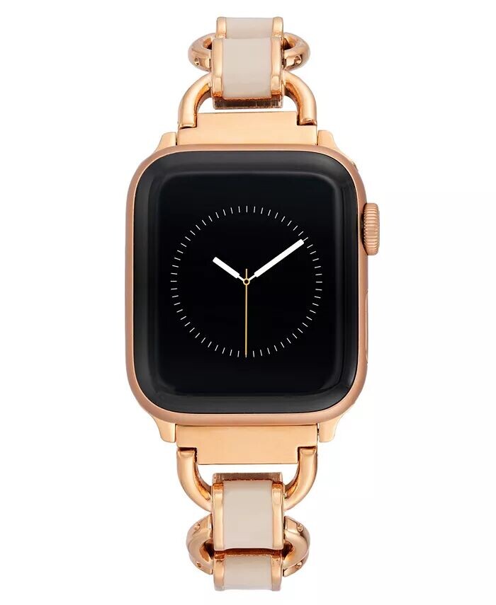 Женский браслет-цепочка из сплава розового золота с румяной эмалью, совместимый с Apple Watch 42/44/45/Ultra/Ultra 2 Anne Klein
Женский браслет-цепочка из сплава розового золота с румяной эмалью, совместимый с Apple Watch 42/44/45/Ultra/Ultra 2 Anne Klein