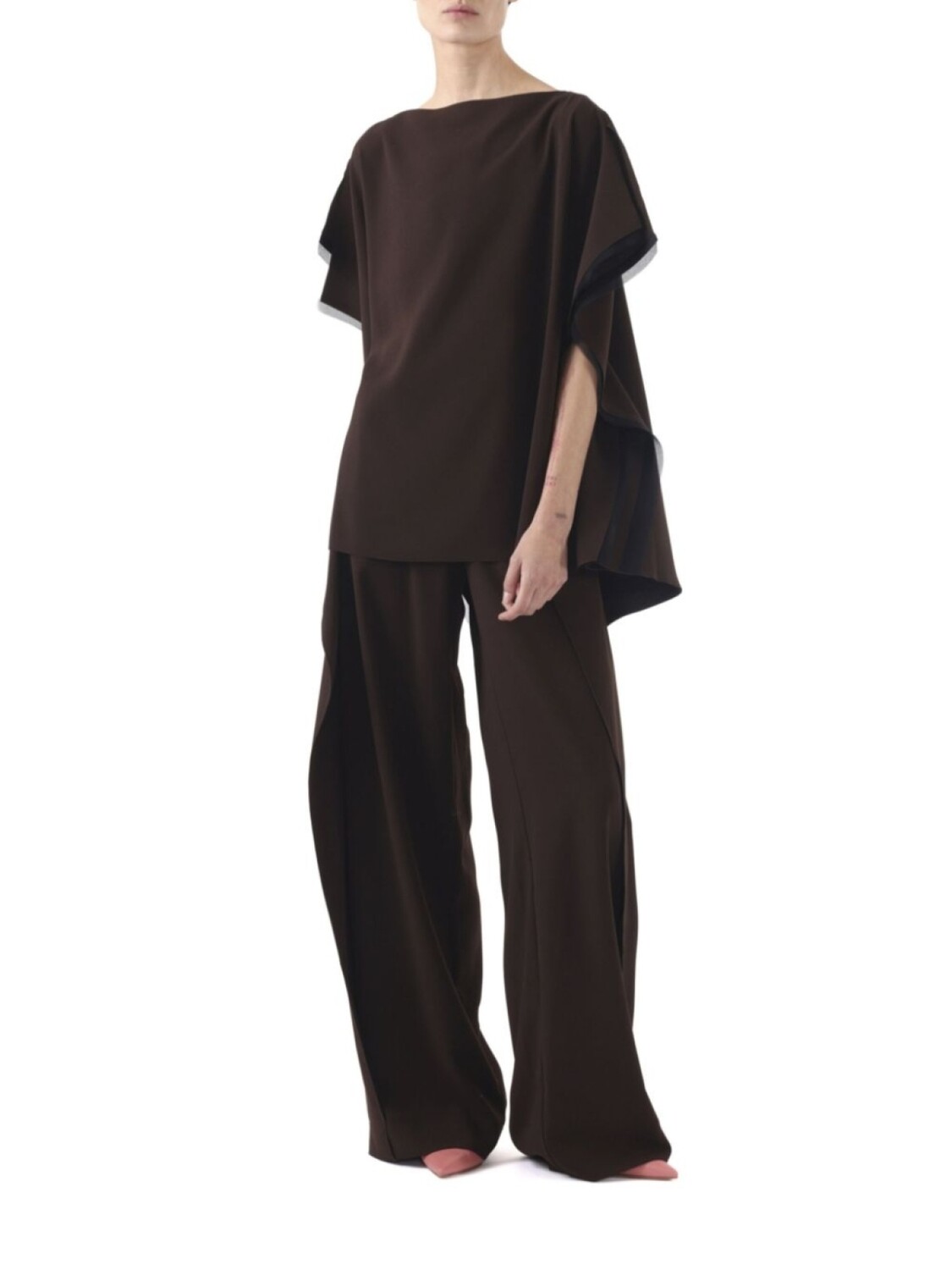 Брюки прямого кроя Jason Wu Collection, коричневый
Брюки прямого кроя Jason Wu Collection, коричневый