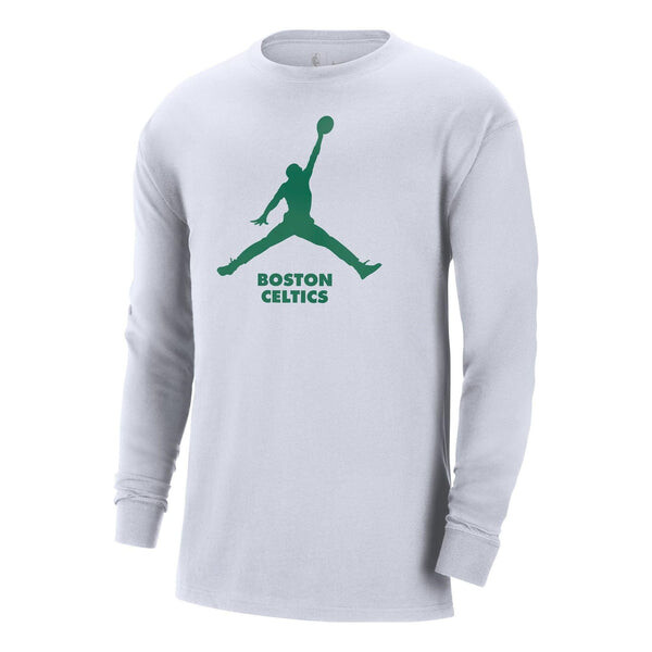 Футболка x nba boston celtics essential футболка с длинным рукавом Air Jordan, белый 
Футболка x nba boston celtics essential футболка с длинным рукавом Air Jordan, белый