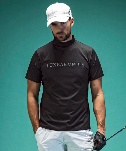 Футболка с коротким рукавом и высоким воротником, с логотипом, украшенным стразами LUXEAKMPLUS Golf, черный
Футболка с коротким рукавом и высоким воротником, с логотипом, украшенным стразами LUXEAKMPLUS Golf, черный