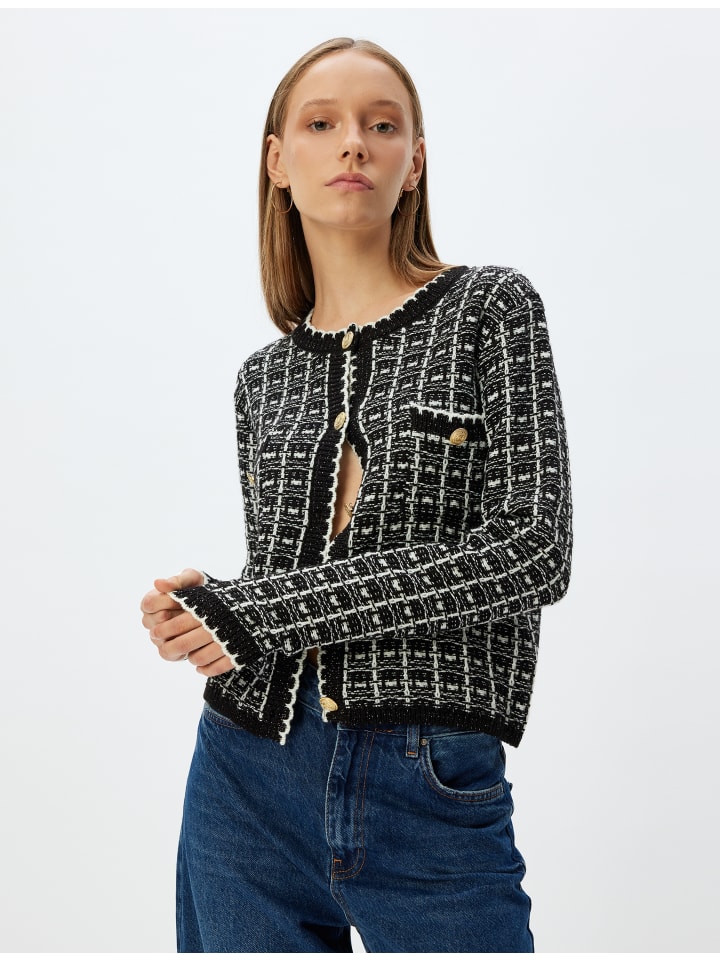 Кардиган KOTON, цвет schwarz gemustert
Кардиган KOTON, цвет schwarz gemustert