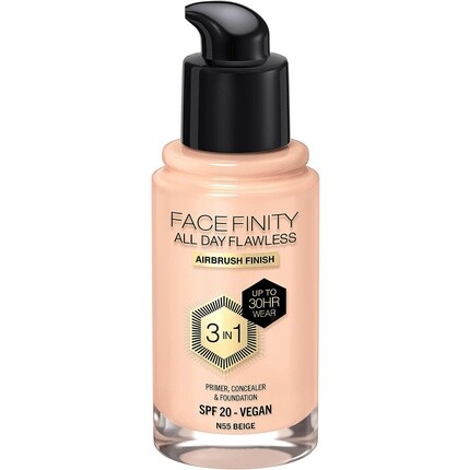 Facefinity All Day Flawless 3 In 1 Foundation SPF 20 55 бежевый 1 шт. Max Factor 
Facefinity All Day Flawless 3 In 1 Foundation SPF 20 55 бежевый 1 шт. Max Factor
