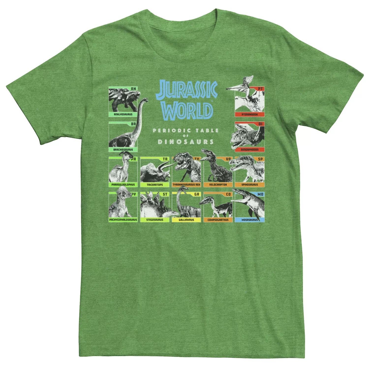 Мужская футболка с периодической таблицей динозавров Юрского периода Jurassic Park
Мужская футболка с периодической таблицей динозавров Юрского периода Jurassic Park