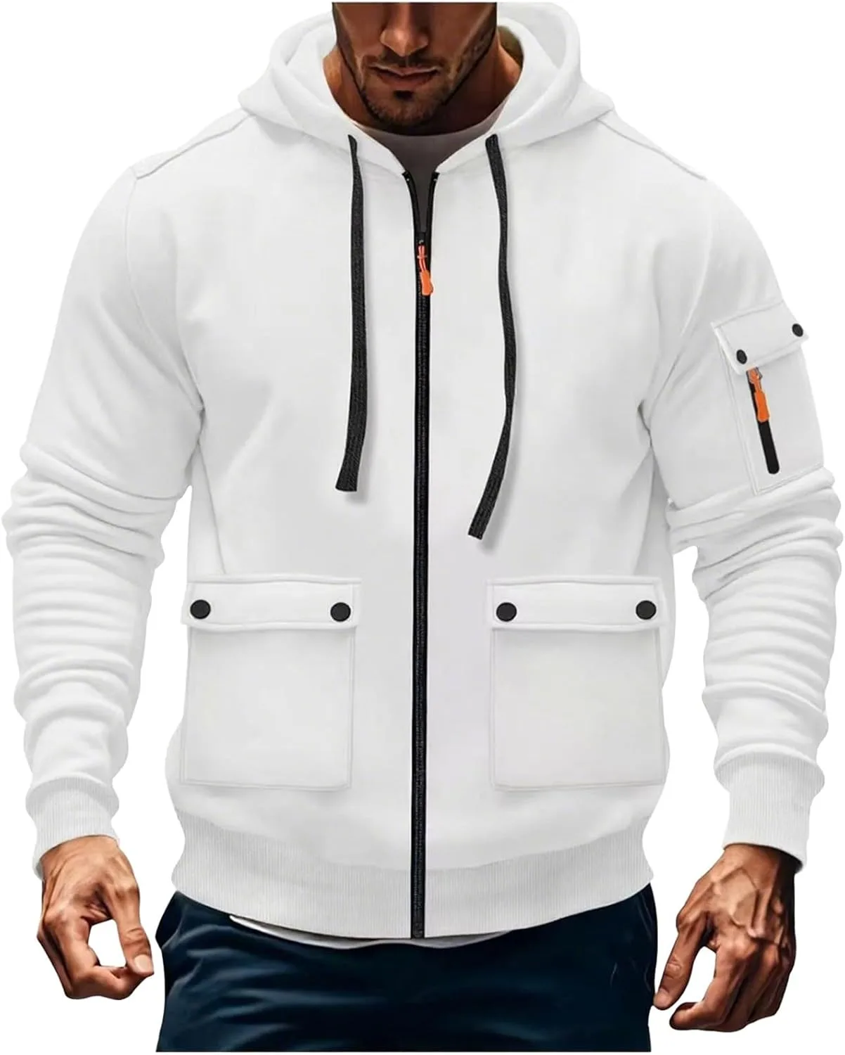 Толстовка тактическая мужская с капюшоном, полная молния, с карманами
Толстовка тактическая мужская с капюшоном, полная молния, с карманами