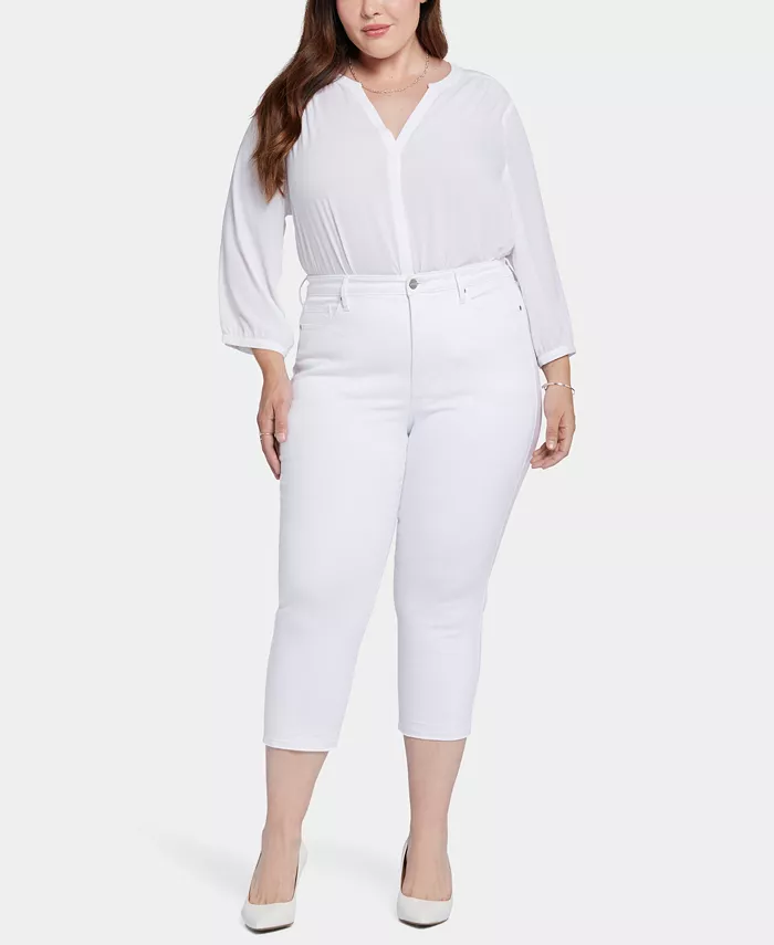 Джинсы-капри Chloe больших размеров NYDJ, белый
Джинсы-капри Chloe больших размеров NYDJ, белый