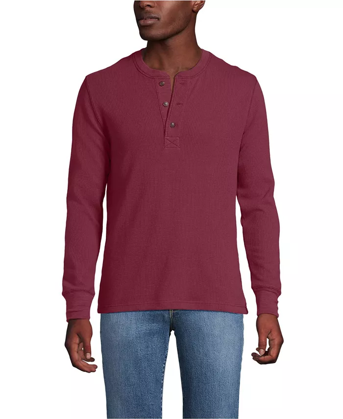 Мужская термофутболка с длинным рукавом и воротником хенли Lands' End, красный
Мужская термофутболка с длинным рукавом и воротником хенли Lands' End, красный