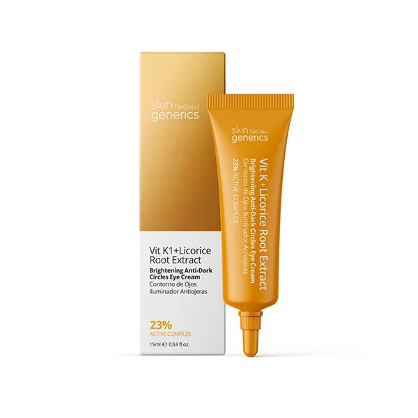 Контур глаз против темных кругов Vit K1+Licorice Root Extract Skin Generics, 15 ml
Контур глаз против темных кругов Vit K1+Licorice Root Extract Skin Generics, 15 ml