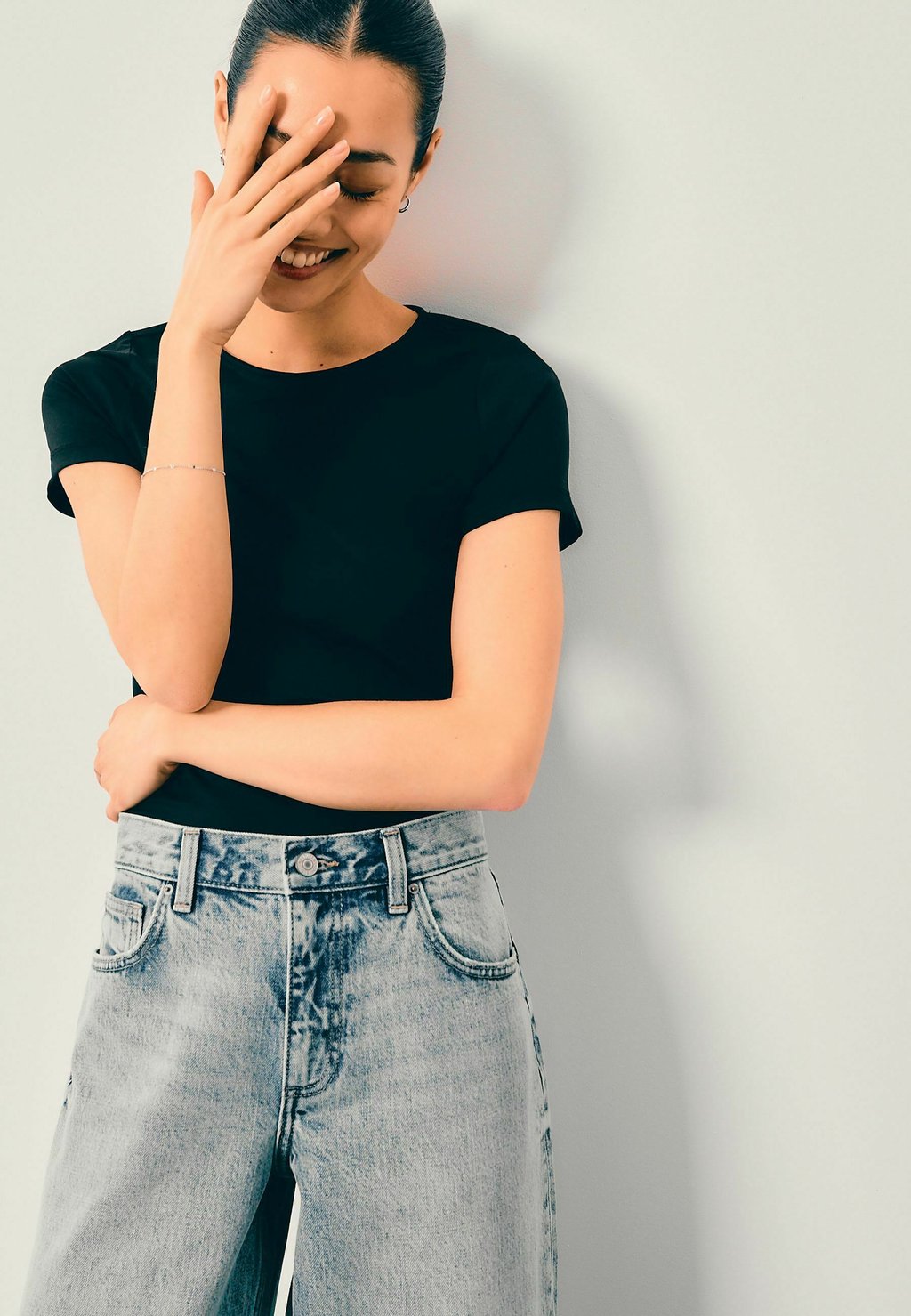 Мешковатые джинсы Next, синий 
Мешковатые джинсы Next, синий