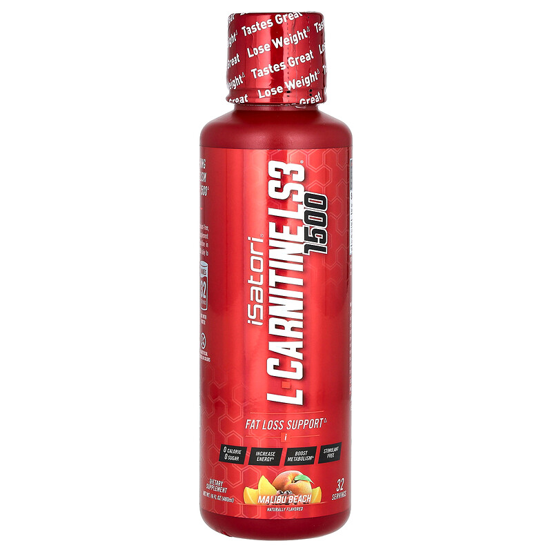 Isatori, L-карнитин LS3 1500, Malibu Beach, 1500 мг, 480 мл (16 жидк. Унций)
Isatori, L-карнитин LS3 1500, Malibu Beach, 1500 мг, 480 мл (16 жидк. Унций)