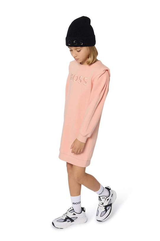 Детское хлопковое платье Boss, оранжевый
Детское хлопковое платье Boss, оранжевый