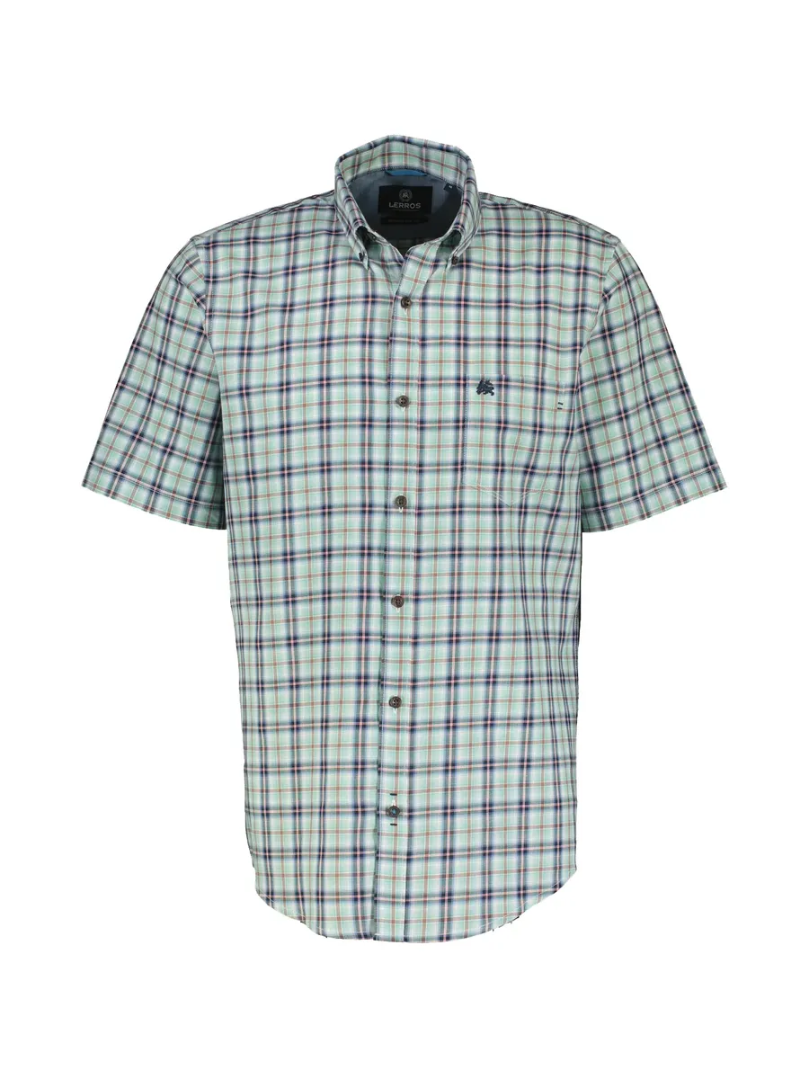 Рубашка с короткими рукавами LERROS "Мужская рубашка в клетку LERROS с короткими рукавами", синий
Рубашка с короткими рукавами LERROS "Мужская рубашка в клетку LERROS с короткими рукавами", синий