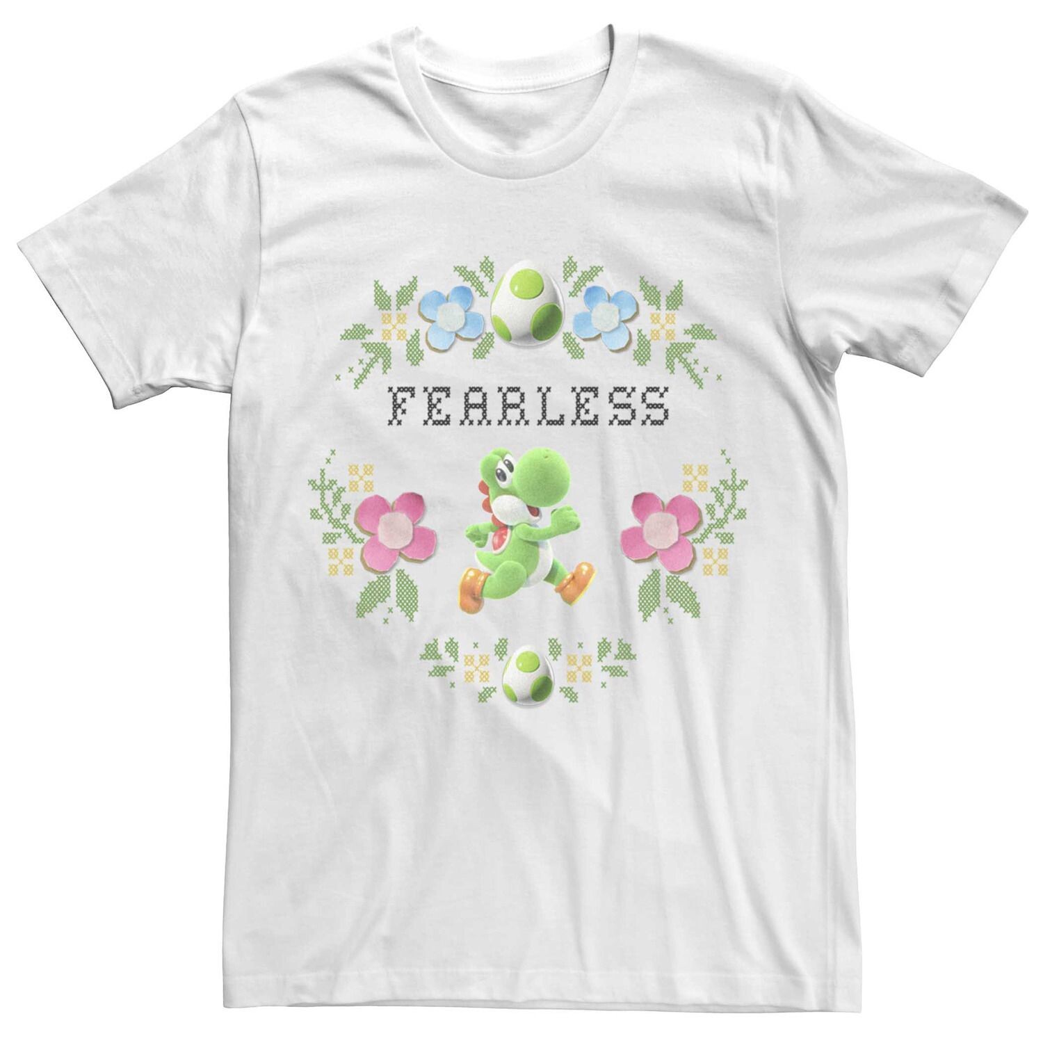 Мужская футболка Nintendo Yoshi Fearless Flower с цветочным принтом Licensed Character
Мужская футболка Nintendo Yoshi Fearless Flower с цветочным принтом Licensed Character