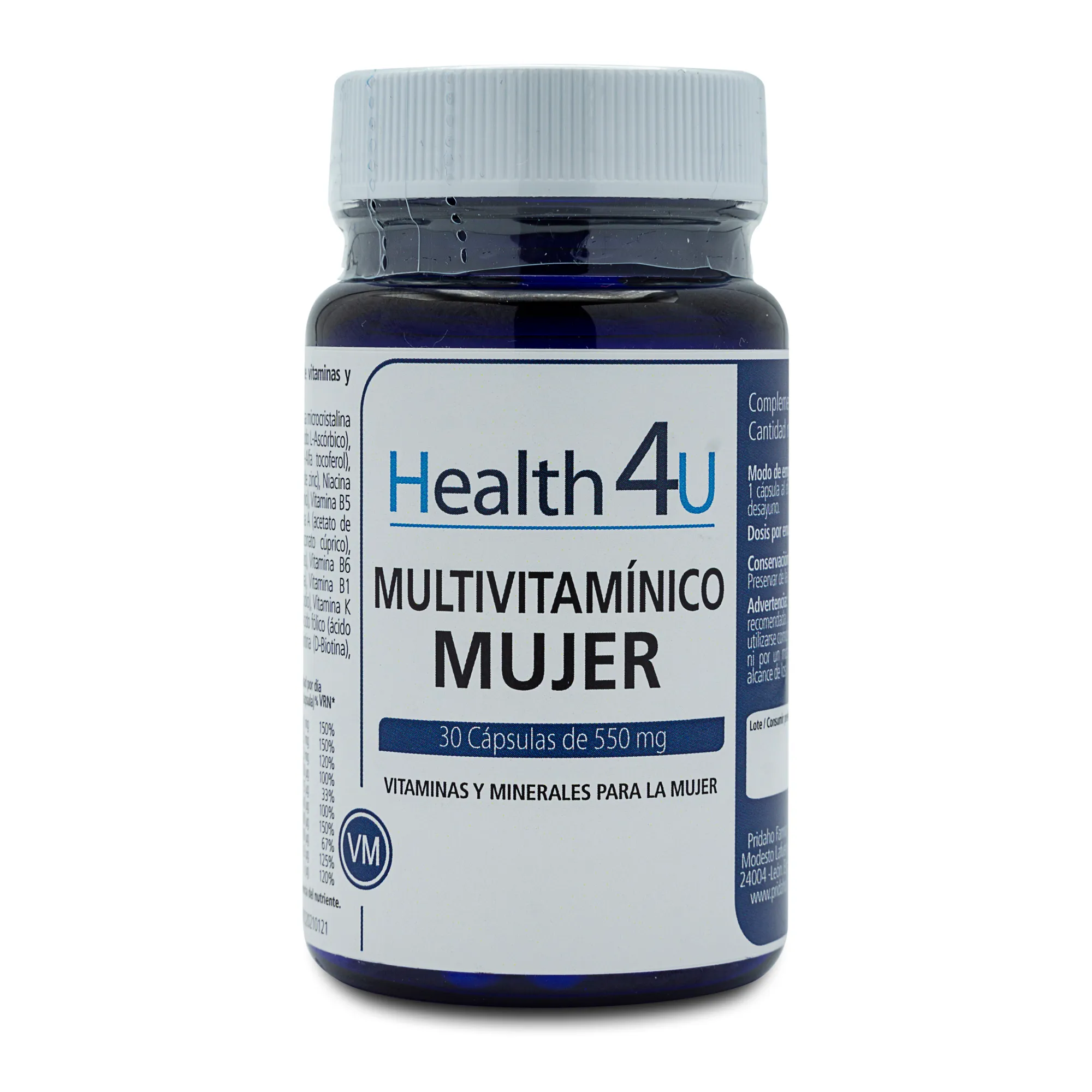 Биологически активная добавка Multivitamínico Mujer H4U, 30 UD
Биологически активная добавка Multivitamínico Mujer H4U, 30 UD