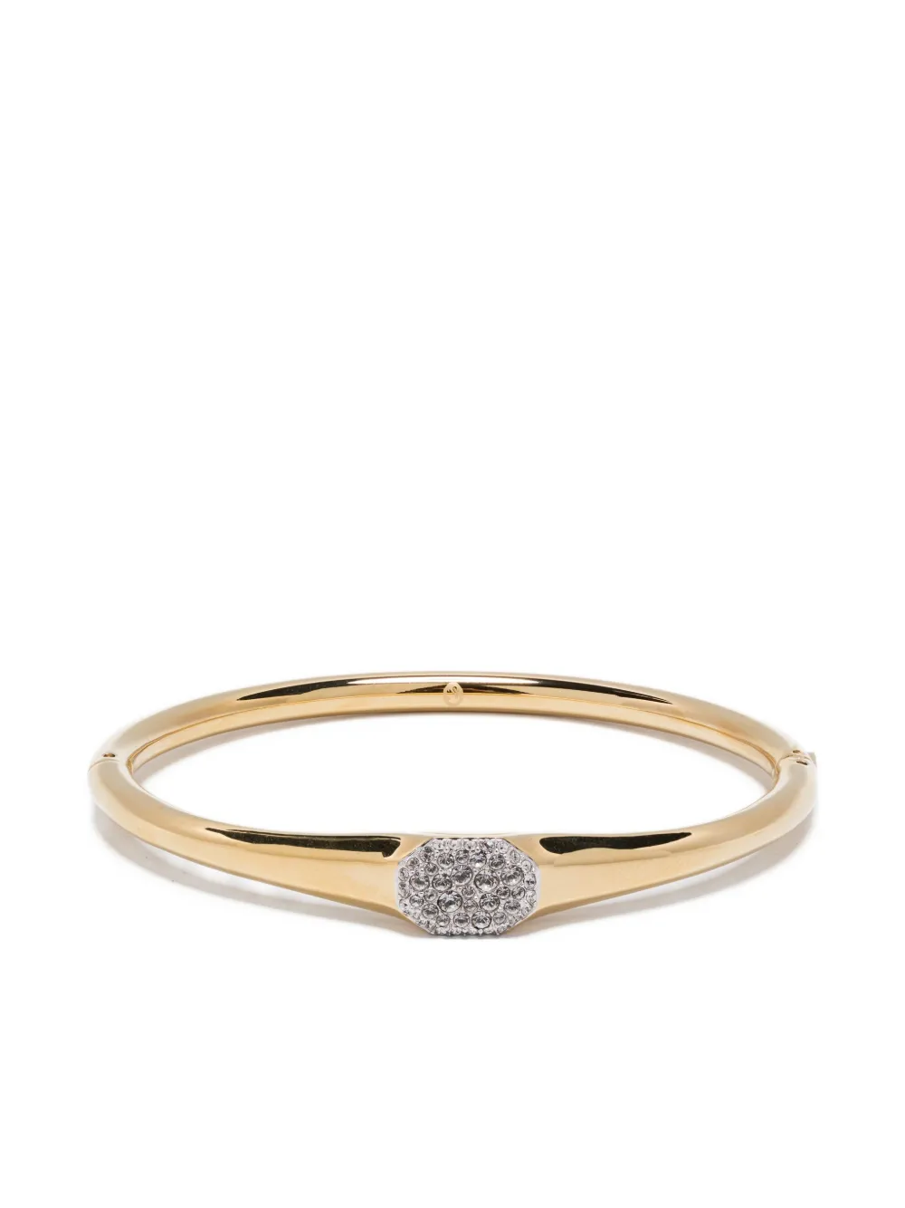Браслет-бэнгл с кристаллами Swarovski, золотой
Браслет-бэнгл с кристаллами Swarovski, золотой