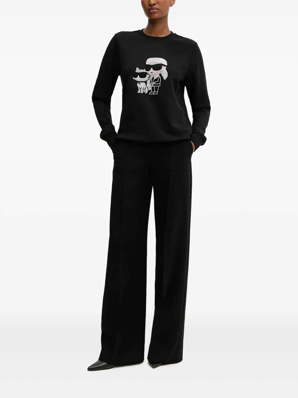 Толстовка с кристаллами Karl Lagerfeld, черный
Толстовка с кристаллами Karl Lagerfeld, черный