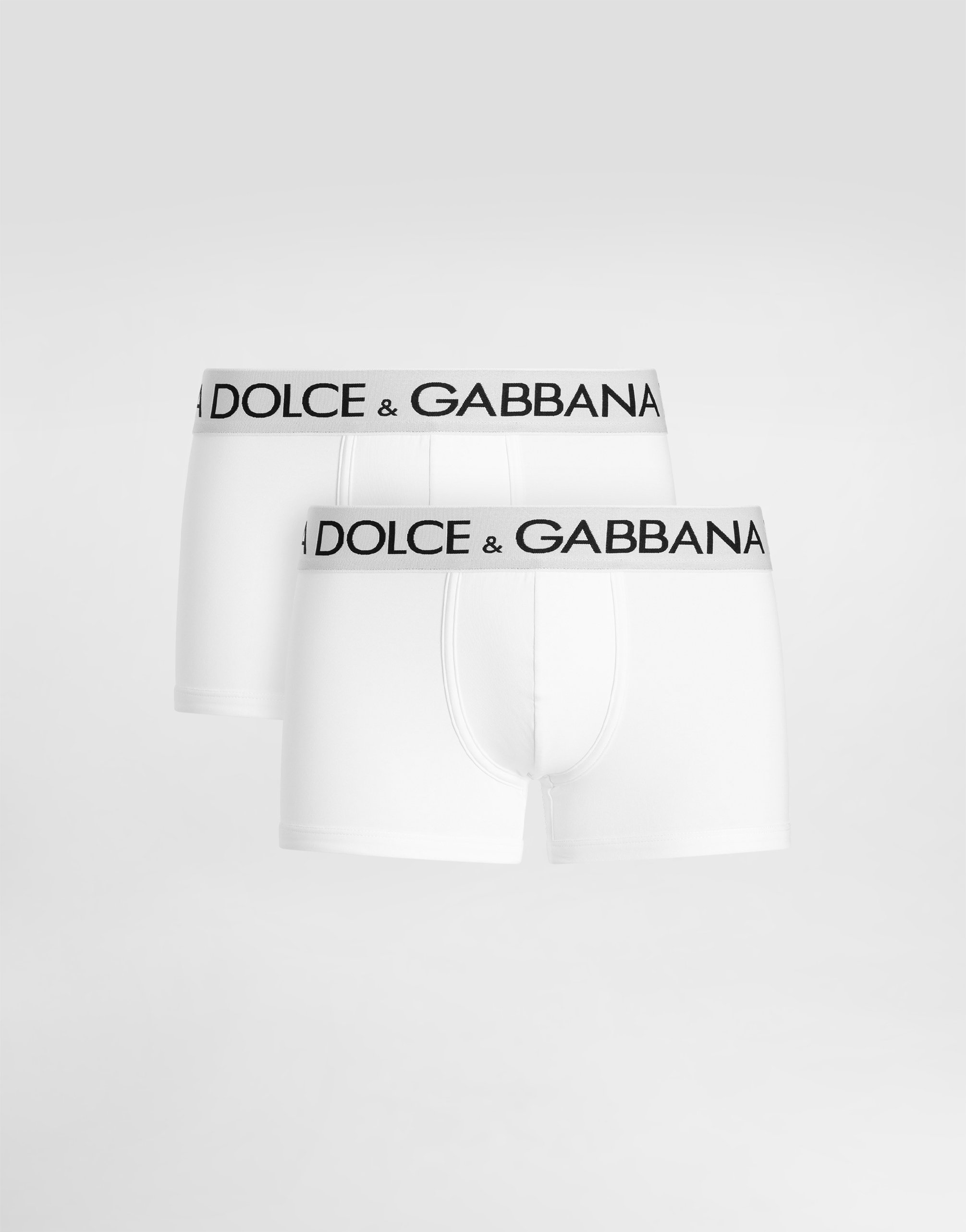 Двойной комплект боксеров из хлопкового джерси DOLCE & GABBANA, белый
Двойной комплект боксеров из хлопкового джерси DOLCE & GABBANA, белый
