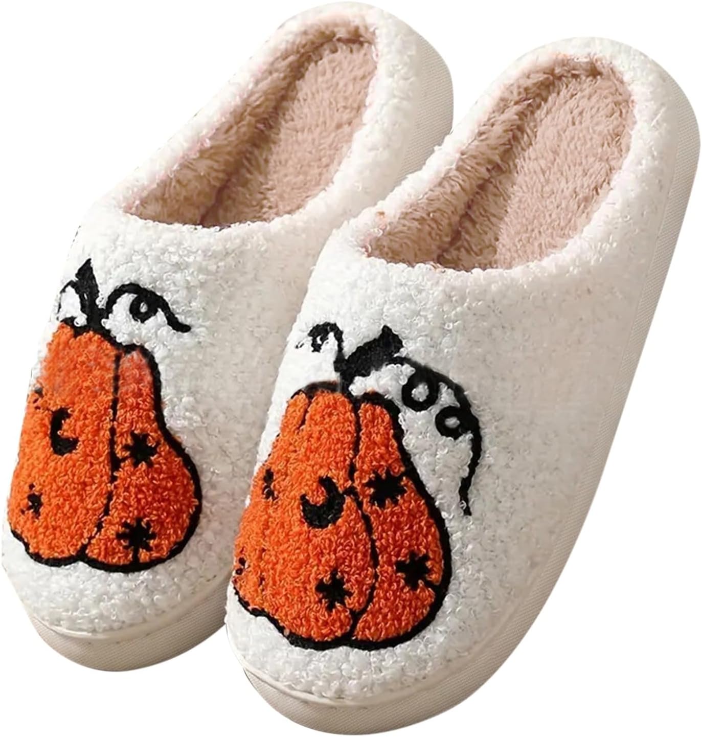 Домашние тапочки на Хэллоуин для женщин и мужчин, в стиле ретро, удобные, комфортные для спальни и улицы, мягкие, плюшевые, пушистые, зимние Generic, белый
Домашние тапочки на Хэллоуин для женщин и мужчин, в стиле ретро, удобные, комфортные для спальни и улицы, мягкие, плюшевые, пушистые, зимние Generic, белый