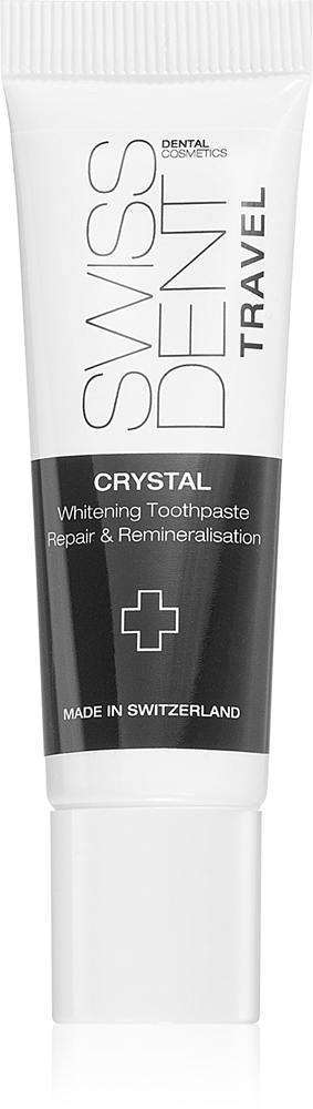 Реминерализующая зубная паста в тюбике Crystal Travel с отбеливающим эффектом Swissdent, 10 мл
Реминерализующая зубная паста в тюбике Crystal Travel с отбеливающим эффектом Swissdent, 10 мл