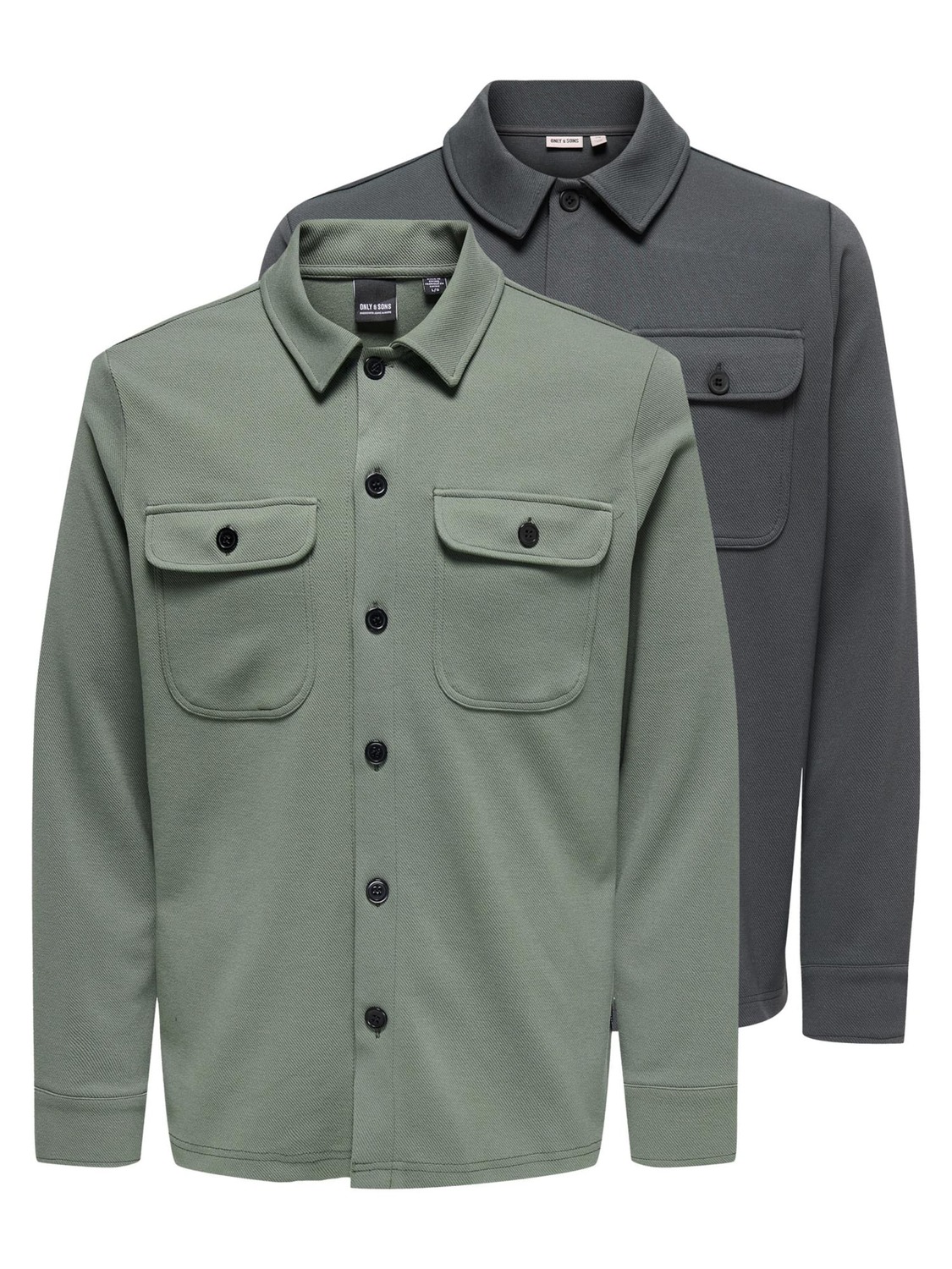 Only & Sons Рубашка на пуговицах 'Newkodyl' Regular fit в цвете графит, пихта
Only & Sons Рубашка на пуговицах 'Newkodyl' Regular fit в цвете графит, пихта