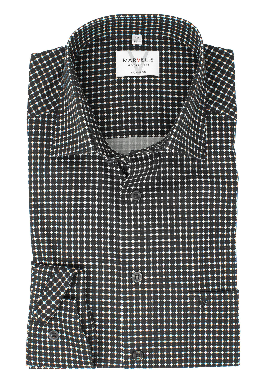 Рубашка MARVELIS Modern Fit Business, черный
Рубашка MARVELIS Modern Fit Business, черный