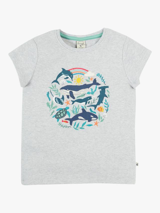 Детская футболка Alice с аппликацией из органического хлопка Frugi, Grey Marl/Sea Life
Детская футболка Alice с аппликацией из органического хлопка Frugi, Grey Marl/Sea Life