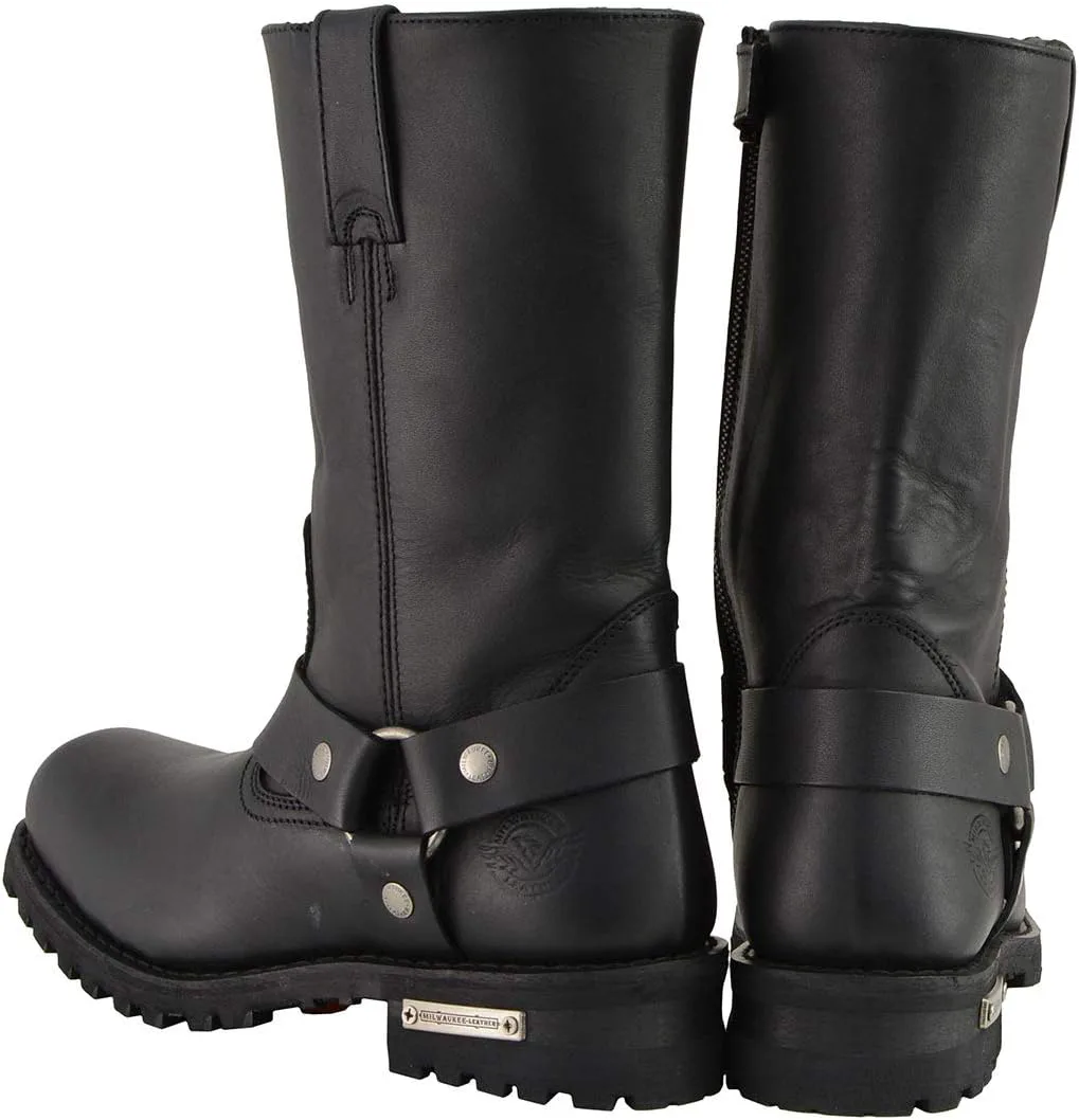 Мужские мотоботы Milwaukee Leather с ремнями - Классический байкерский стиль - Высококачественная кожа - Квадратный носок, черный
Мужские мотоботы Milwaukee Leather с ремнями - Классический байкерский стиль - Высококачественная кожа - Квадратный носок, черный