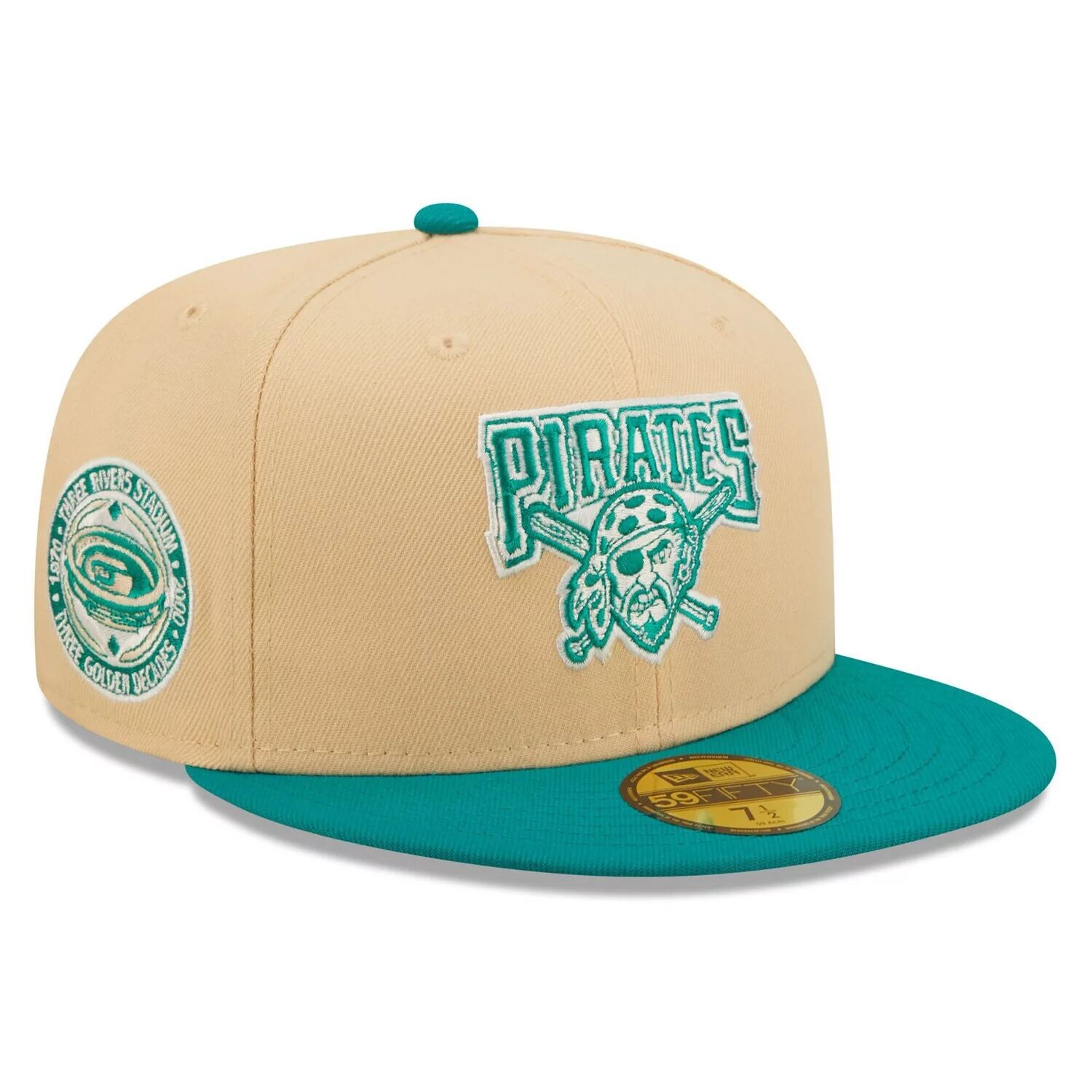 Мужская приталенная шляпа New Era Natural/Teal Pittsburgh Pirates Mango Forest 59FIFTY
Мужская приталенная шляпа New Era Natural/Teal Pittsburgh Pirates Mango Forest 59FIFTY