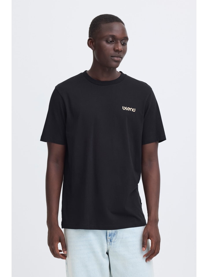 BLEND Черная футболка с круглым вырезом BHEmmet
BLEND Черная футболка с круглым вырезом BHEmmet