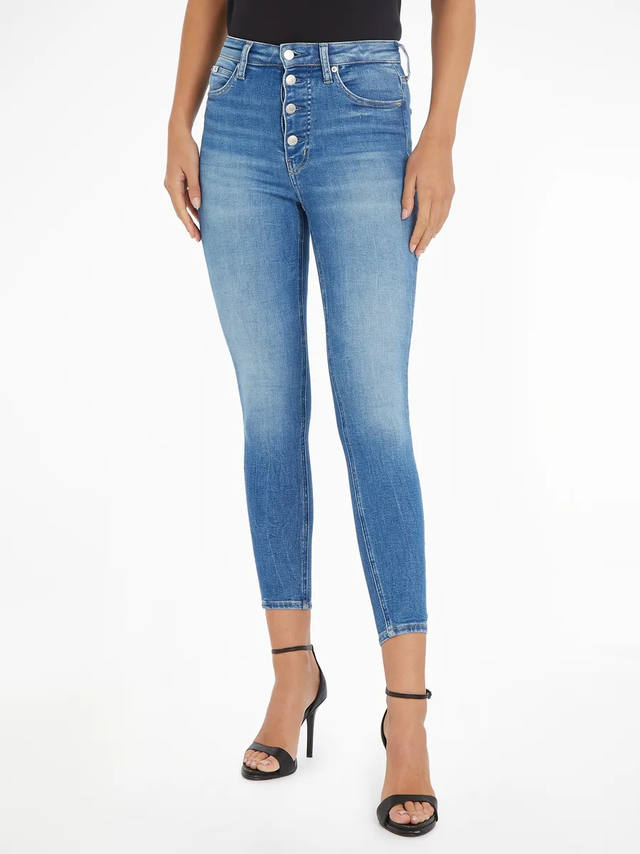 Джинсы скинни Calvin Klein Jeans "HIGH RISE SUPER SKINNY ANKLE", с пятью карманами, джинсовый
Джинсы скинни Calvin Klein Jeans "HIGH RISE SUPER SKINNY ANKLE", с пятью карманами, джинсовый