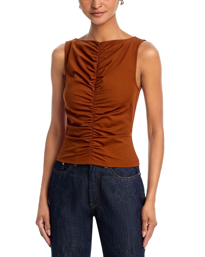 Топ с защипами FRAME, коричневый
Топ с защипами FRAME, коричневый