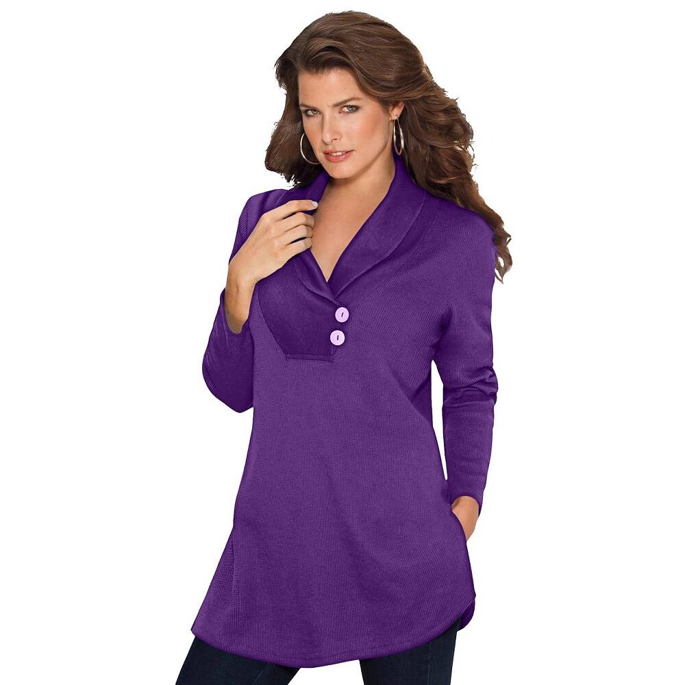 Женская термотуника с шалевым воротником Roaman's больших размеров, цвет Purple Orchid
Женская термотуника с шалевым воротником Roaman's больших размеров, цвет Purple Orchid