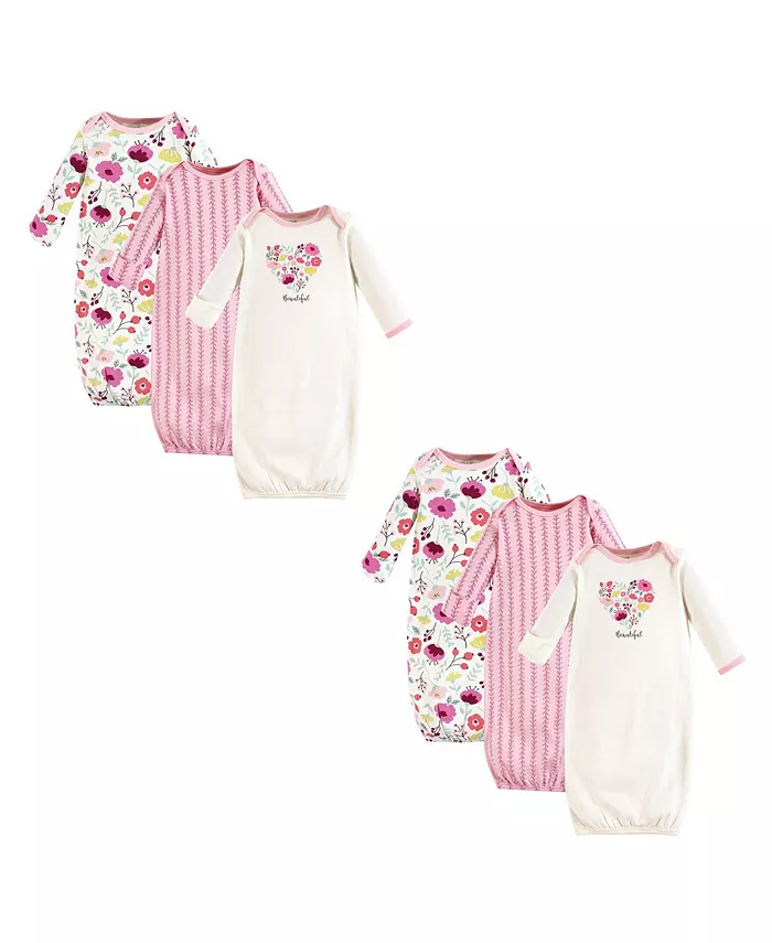 Органический хлопковый комбинезон для девочек, набор из 6 предметов, Botanical, размер Preemie/Newborn Touched by Nature, розовый 
Органический хлопковый комбинезон для девочек, набор из 6 предметов, Botanical, размер Preemie/Newborn Touched by Nature, розовый