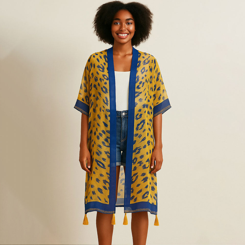 Прозрачный длинный пончо-кимоно с леопардовым принтом и кисточками на распашке TRUEDAMES
Прозрачный длинный пончо-кимоно с леопардовым принтом и кисточками на распашке TRUEDAMES