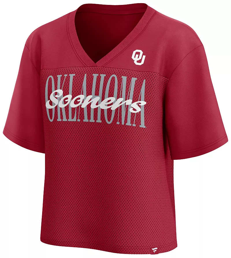 Женская бейсбольная майка на пуговицах NCAA Oklahomaoons Crimson Fashion с длинными пуговицами Fanatics
Женская бейсбольная майка на пуговицах NCAA Oklahomaoons Crimson Fashion с длинными пуговицами Fanatics