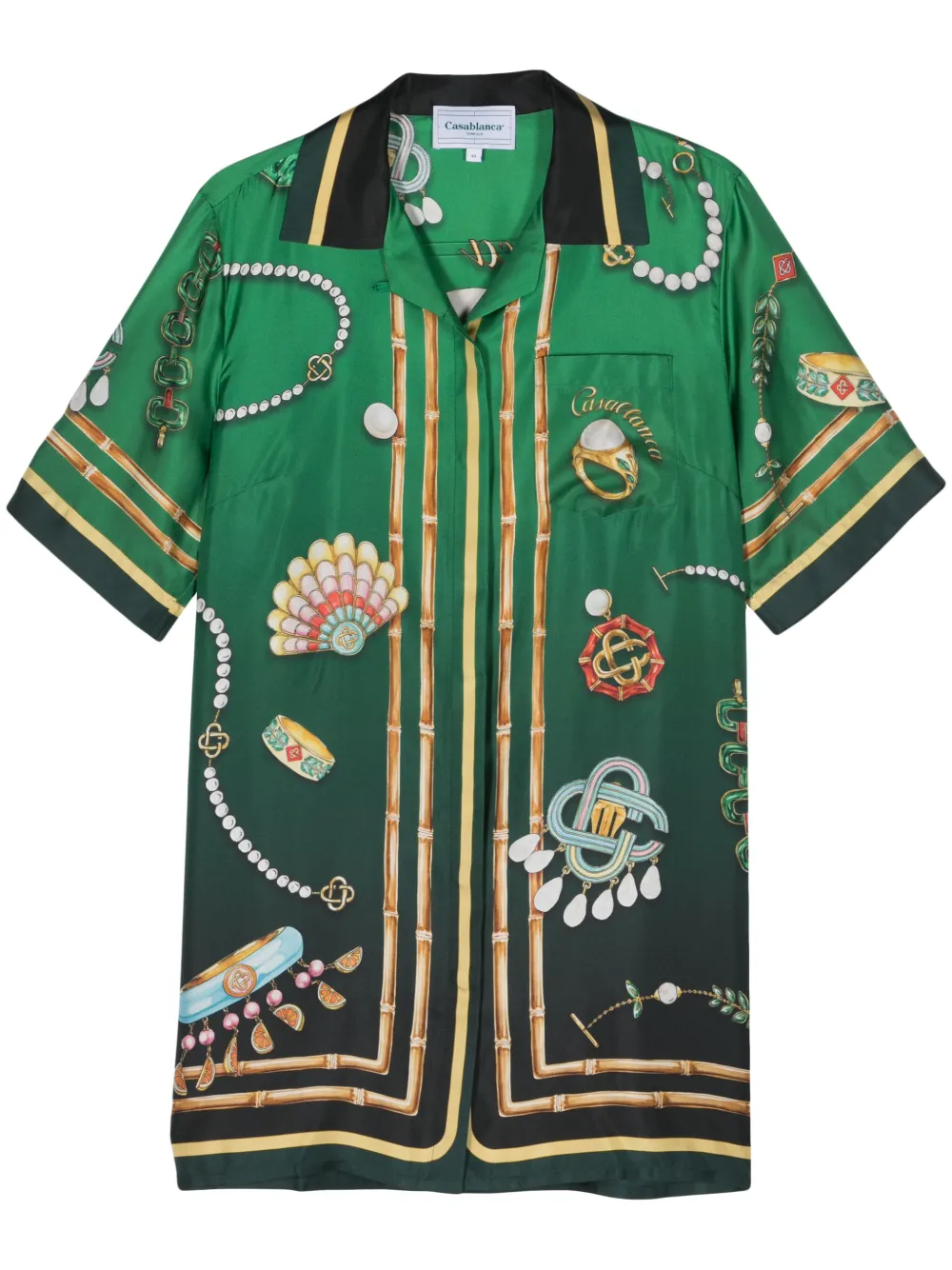 Шелковая рубашка La Boîte A Bijoux CASABLANCA, зеленый
Шелковая рубашка La Boîte A Bijoux CASABLANCA, зеленый