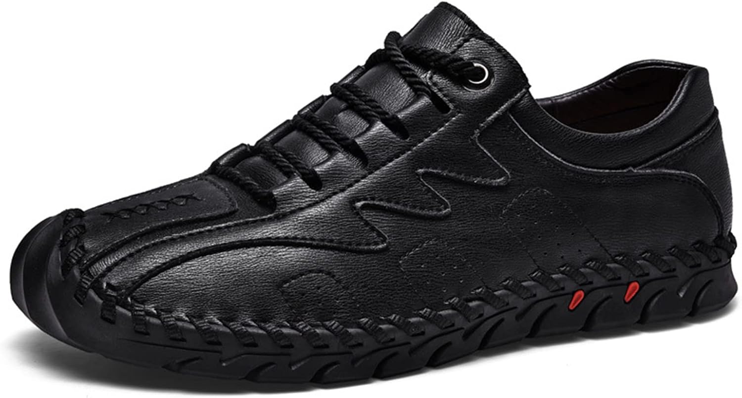 Мужские повседневные кожаные сшитые вручную мокасины, удобные, с противоскользящей дышащей мягкой подошвой, поддерживающей свод стопы, эластичные туфли для вождения и прогулок Ugoselec, черный
Мужские повседневные кожаные сшитые вручную мокасины, удобные, с противоскользящей дышащей мягкой подошвой, поддерживающей свод стопы, эластичные туфли для вождения и прогулок Ugoselec, черный