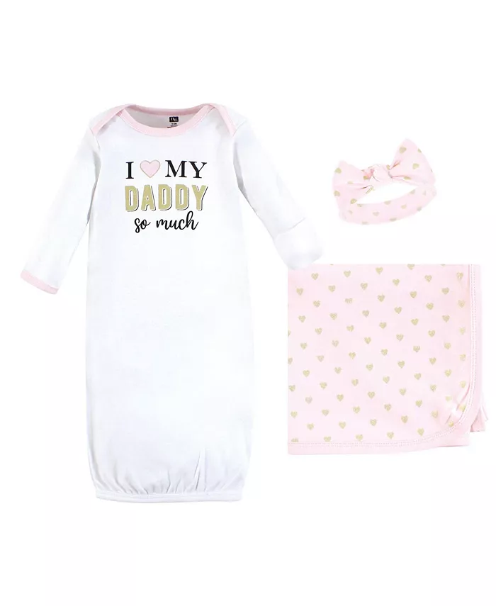 Комплект для новорожденной: платье, пеленка-кокон и повязка на голову Hudson Baby, розовый
Комплект для новорожденной: платье, пеленка-кокон и повязка на голову Hudson Baby, розовый