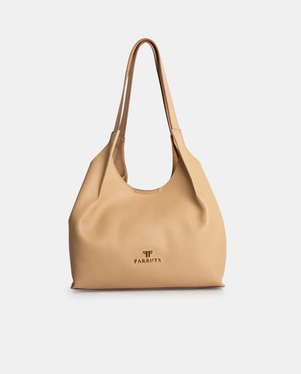 Мини-шоппер из тисненой кожи Farrutx, светло-коричневый
Мини-шоппер из тисненой кожи Farrutx, светло-коричневый