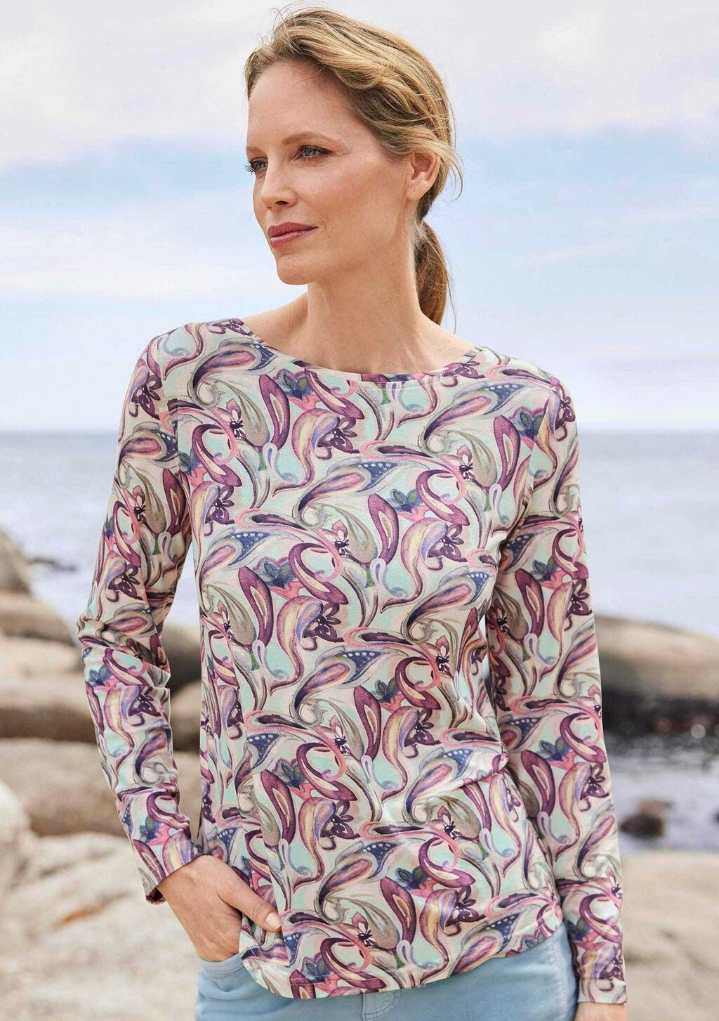 Топ с длинными рукавами GOLDNER, мята
Топ с длинными рукавами GOLDNER, мята