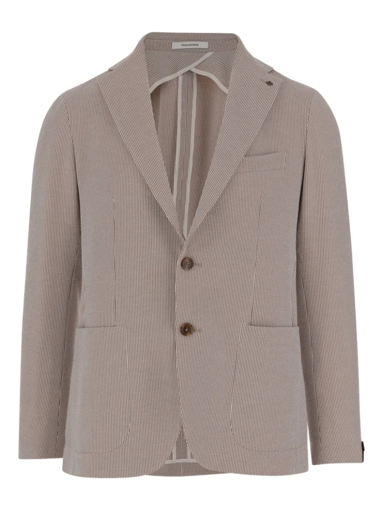 Однобортный пиджак с заостренными лацканами Tagliatore, нейтральный
Однобортный пиджак с заостренными лацканами Tagliatore, нейтральный