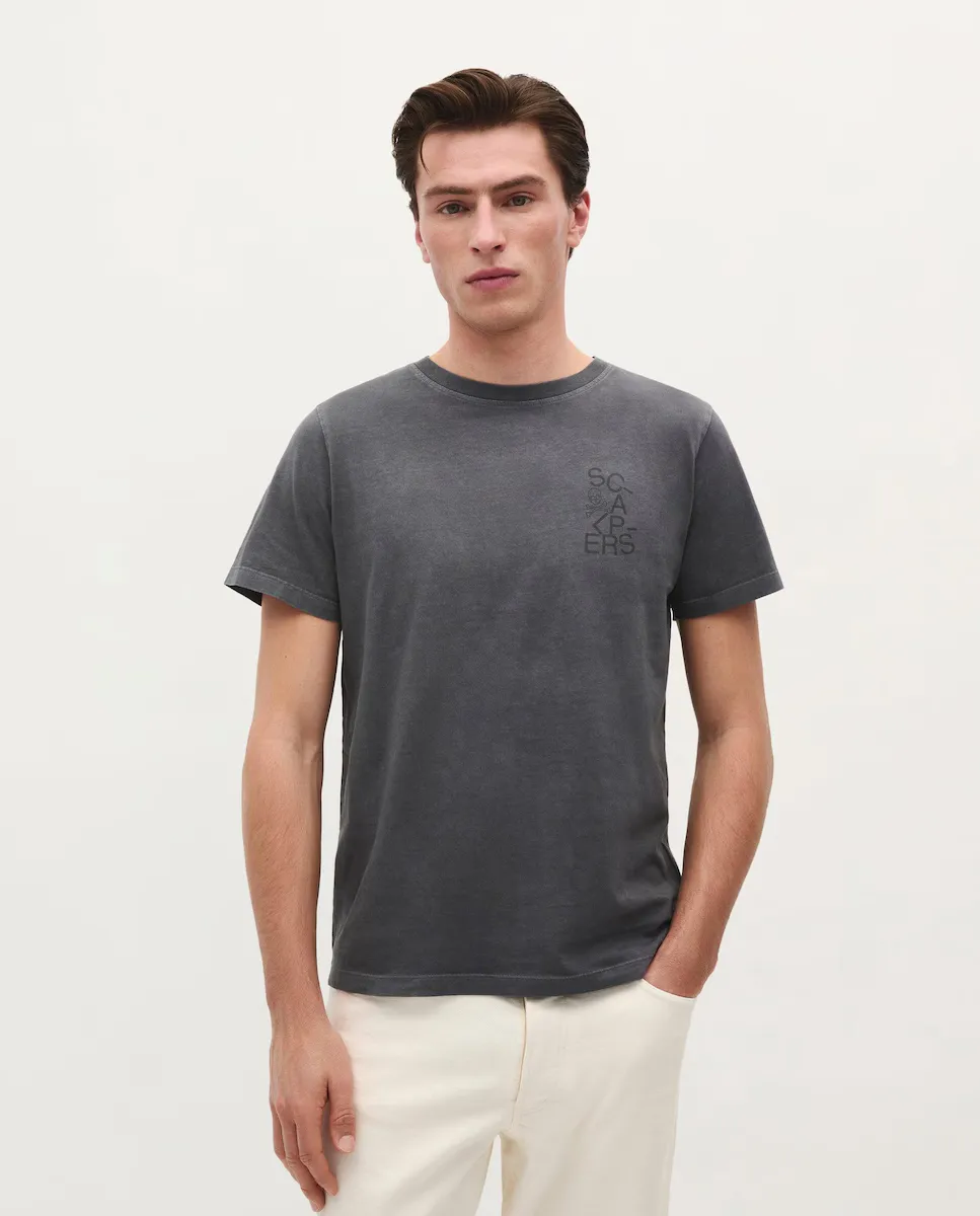 Мужская футболка из хлопка с короткими рукавами Scalpers, темно-серый
Мужская футболка из хлопка с короткими рукавами Scalpers, темно-серый
